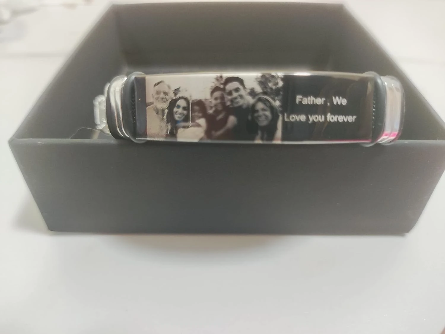 Ancofi Personalized Photo Bracelets For Men 9.4 Inch Custom Picture Name Bracelet For Father Boyfriend Photo Bracelet For Men Dad Husband Christmas Birthday Valentine's Day Gifts 7 Ancofi Personalized Photo Bracelets For Men 9.4 Inch Custom Picture Name Bracelet For Father Boyfriend Photo Bracelet For Men Dad Husband Christmas Birthday Valentine's Day Gifts - Image 5