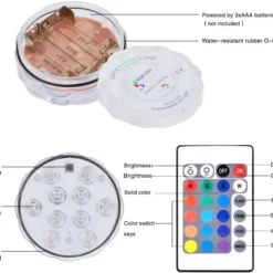 Submersible LED Lights Waterproof Underwater Lights 2.8inch Battery Powered Remote Controlled Color Changing Tea Lights Small LED Lights For Party Pond Pool Wedding Halloween Christmas (2 Pack) 11 Submersible LED Lights Waterproof Underwater Lights 2.8inch Battery Powered Remote Controlled Color Changing Tea Lights Small LED Lights For Party Pond Pool Wedding Halloween Christmas (2 Pack) -Xmas Mart Sales 61aif25hFqL. AC SL1001