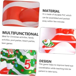 ABOOFAN 1 Set Christmas Tree Ring Inflatable Toy Out Door Toys Kids Ring Outside Kids Toys PVC Party Game Toy Inflatable Toss Toy Inflatable Xmas Toy Outdoor Christmas Ring Child -Xmas Mart Sales 61awoQIiUXL. AC SL1265