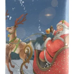 Glasses Pouch Eyeglasses Case - Santa Claus Merry Christmas Squeeze Top Sunglasses Pouch Portable Anti-Scratch Eyeglasses Bag For Women Men