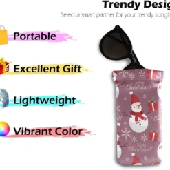 Glasses Pouch Eyeglasses Case - Christmas Holiday Season Squeeze Top Sunglasses Pouch Portable Microfiber Pouch For Women -Xmas Mart Sales 61bNlkrmTwL. AC UL1200