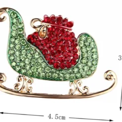 HAPINARY Christmas Brooch Sleigh Brooch Women Breastpin Brooch Pin Sled Rhinestones Corsage Miss Women Brooch -Xmas Mart Sales 61cVxJcN4uL. AC UL1285