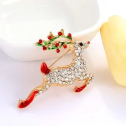 NVENF Christmas Brooch Pins Girls Xmas Elk Reindeer Pins Set Festive Holiday Snowflake Brooches For Woman Party Ornaments Christmas Gift -Xmas Mart Sales 61cfKvA9F7L. AC UL1280