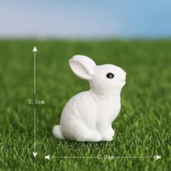 BLAPNK 10pcs Mini Rabbit Animal Figures Toy Easter Egg Cake Toppers, Miniature Rabbit Figurines Fairy Garden Moss Landscape DIY Terrarium Crafts Ornament, Cake Decoration Christmas Birthday Gift -Xmas Mart Sales 61ckavSM9WL. AC SL1001