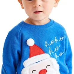 Toddler Boys Sweatshirt Christmas Sweater Shirt Kids Santa Claus Reindeer Pullover Long Sleeve Tops Xmas Clothes Size 2-7T -Xmas Mart Sales 61dcQPnWeNL. AC UL1000