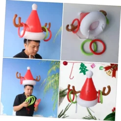 CLISPEED Inflatable Antler Hat Ferrule Toy Outdoor Kid Toys Plastic Playes Outdoor Toy Kids Ring Toss Christmas Outdoor Toy Outside Toys Kids Outdoor Games Christmas Party Activity Antlers -Xmas Mart Sales 61eXA81DkLL. AC SL1264