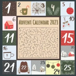Advent Calendar 2023: Christmas Advent Calendar Maze Game, Countdown To Christmas Puzzle Book Activity, Christmas Gift Idea Paperback – Large Print, August 26, 2022