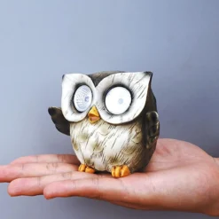 GENERIC Creative Owl Solar Energy Lamp Animal Sculpture Resin Ornaments Cute Owl Night Light Birthday Gift Christmas Decoration Strobe Lights For Room -Xmas Mart Sales 61fFUI6WhiL. AC SL1500
