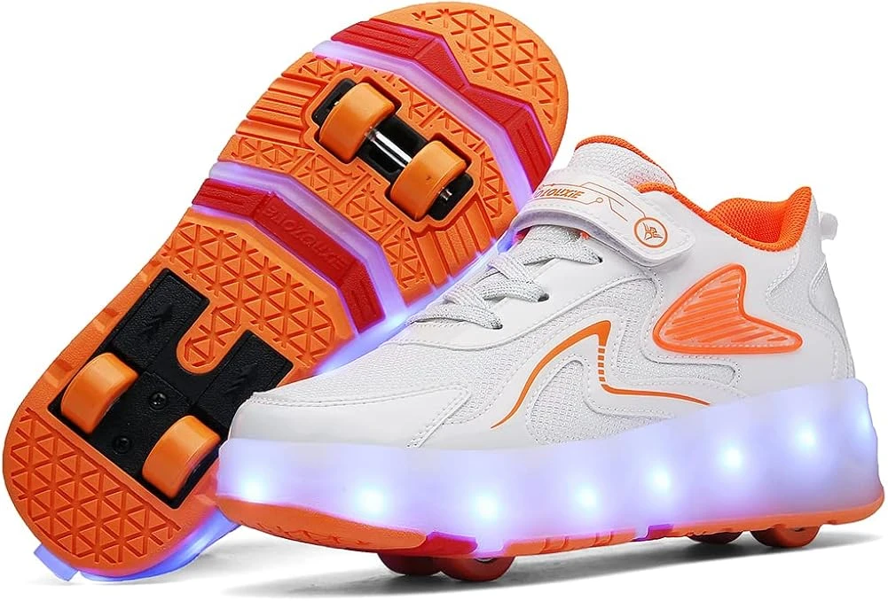 CEIEOE Kids Roller Shoes 4 Wheels 16 LED Model Colorful Girls Boys Roller Skates Sneaker Can Charge For Beginner More Balanced Party Birthday Christmas Best Gift 3 CEIEOE Kids Roller Shoes 4 Wheels 16 LED Model Colorful Girls Boys Roller Skates Sneaker Can Charge For Beginner More Balanced Party Birthday Christmas Best Gift