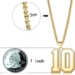 QeenseKc Men Boy Football Number Chain Necklace Jersey Number Pendant 18K Gold Plated Jewelry For Sport Fans Christmas Gift -Xmas Mart Sales 61g8NEtsO5L. AC UL1500