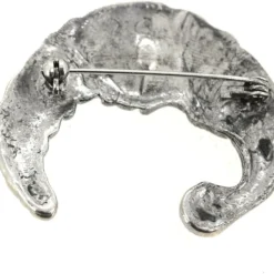 Christmas Santa Half Moon Face Crystal Brooch Pin -Xmas Mart Sales 61gP VdSUbL. AC UL1000