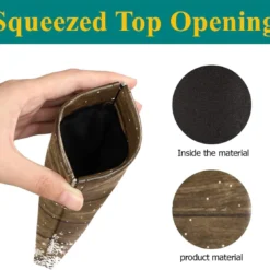 Glasses Case Eyeglasses Pouch - Wooden Christmas Snowfleke Squeeze Top Sunglasses Pouch Portable Microfiber Pouch For Men Women -Xmas Mart Sales 61gifxEQOL. AC UL1200