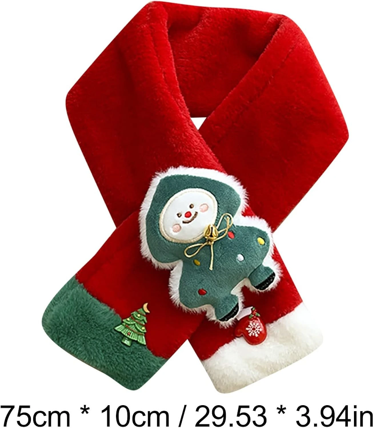 FOUTTUE Winter Christmas Plush Shawl Scarf Christmas Ornaments For Children Kids Cowl 6 FOUTTUE Winter Christmas Plush Shawl Scarf Christmas Ornaments For Children Kids Cowl - Image 4