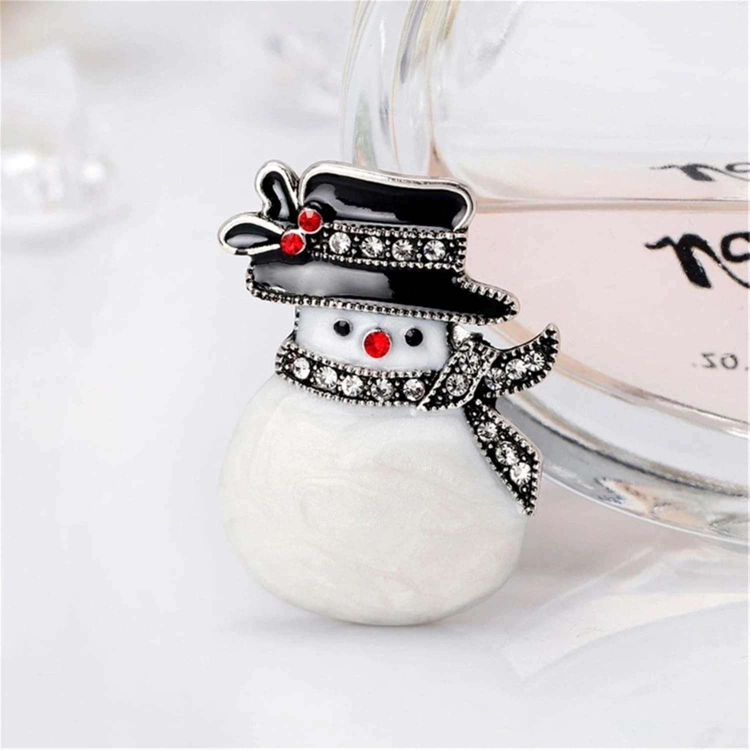 GENERIC TraveT Winter Christmas Snowman Crystal Brooch Pin Rhinestone Snowman Lapel Pin For Clothes Bags 5 GENERIC TraveT Winter Christmas Snowman Crystal Brooch Pin Rhinestone Snowman Lapel Pin For Clothes Bags - Image 3