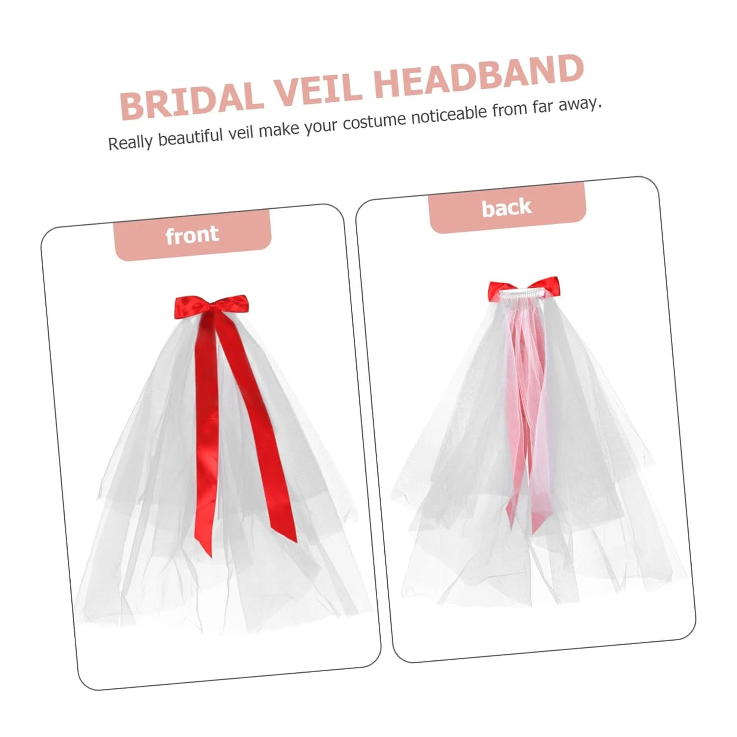 Amosfun 1 Set Veil Bow Girls Headband Costumes For Girls Womens Head Bands Jungle Animal Headbands Christmas Veil Christmas Head Boppers Girls Veil Headband Christmas Veil Bow Headwear 10 Amosfun 1 Set Veil Bow Girls Headband Costumes For Girls Womens Head Bands Jungle Animal Headbands Christmas Veil Christmas Head Boppers Girls Veil Headband Christmas Veil Bow Headwear - Image 8