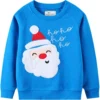 Toddler Boys Sweatshirt Christmas Sweater Shirt Kids Santa Claus Reindeer Pullover Long Sleeve Tops Xmas Clothes Size 2-7T