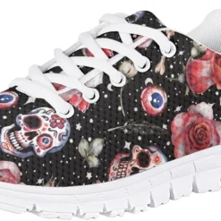 HOTYD Kids Halloween Sneakers For Boys Breathable Athletic Christmas Walking Shoes For Girls Most Comfortable Casual Classic Fashion Playing Sports Shoes