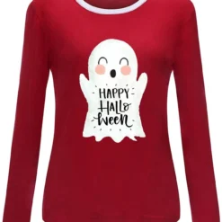 GENERIC Hoolded Sweatshirt Long Sleeve Plaid Christmas Print Splicing Round Neck Pullover Shirt Solid Color T-Shirt Tops -Xmas Mart Sales 61jB1o bMlL. AC UL1500