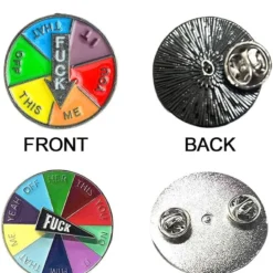 GENERIC Rotating Enamel Badge, Funny Spinner Rainbow Brooches Pins, Lucky Interactive Pin, Novelty Enamel Pin, Cartoon Turntable Lapel Pin, Collar Jacket Backpack Decoration, Christmas Gifts -Xmas Mart Sales 61jHk2zXBRL. AC UL1001