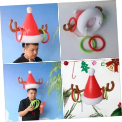 MUSISALY Inflatable Antler Hat Ferrule Inflatables Santa Claus Hat For Nativity Toys For Reindeer Antler Inflatable Christmas Toys Inflatable Toss Game Target Rings PVC -Xmas Mart Sales 61jmnaA2UyL. AC SL1262