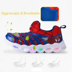 YUNICUS Kids Light Up Shoes Led Flash Sneakers With Spider Upper USB Charge For Boys Girls Toddles Best Gift For Birthday Thanksgiving Christmas Day 11 YUNICUS Kids Light Up Shoes Led Flash Sneakers With Spider Upper USB Charge For Boys Girls Toddles Best Gift For Birthday Thanksgiving Christmas Day -Xmas Mart Sales 61kelGpqu4L. AC UL1001