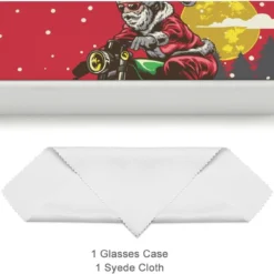 Funny Christmas Santa Claus Motorcycle Funny Glasses Case Hard Shell Eyeglasses Case Protector With Cleaning Cloth For Women And Men -Xmas Mart Sales 61lX5wUMXHL. AC SL1500