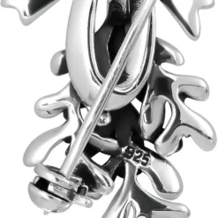 WithLoveSilver 925 Sterling Silver Christmas Holidays Mistletoe And Ribbon 2in1 Brooch Pin And Pendant -Xmas Mart Sales 61mTJ9i49dL. AC UL1200