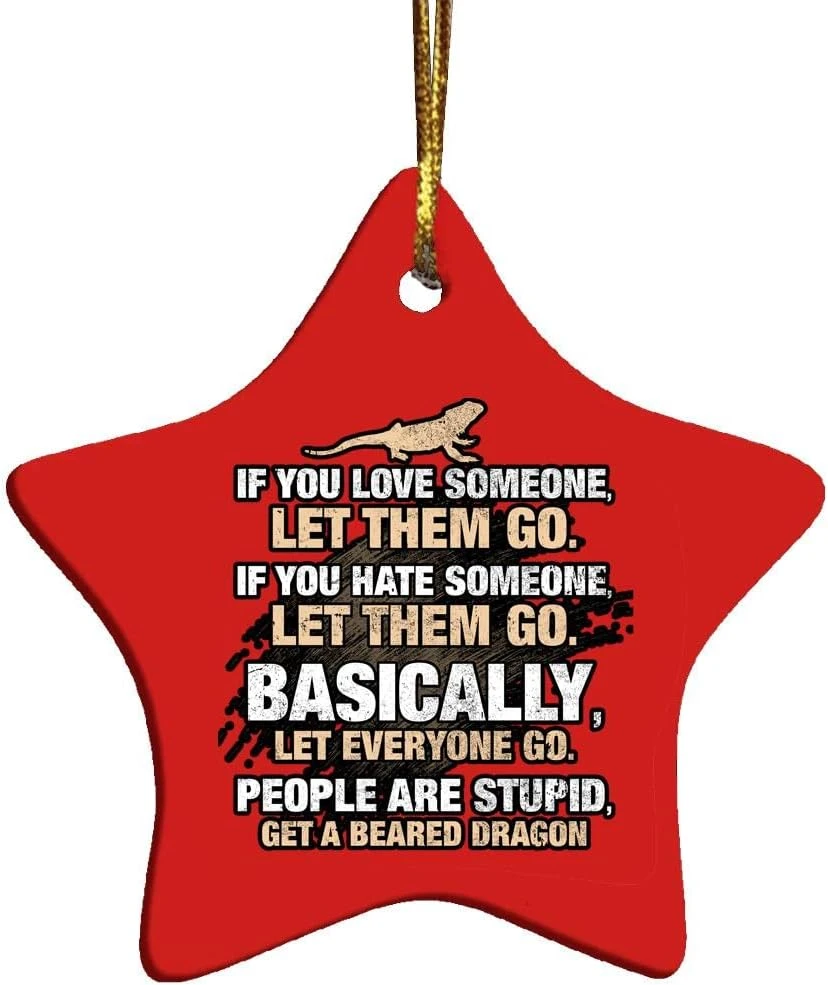 Get A Bearded Dragon Reptile Apparel Christmas Ornament 5 Get A Bearded Dragon Reptile Apparel Christmas Ornament - Image 4