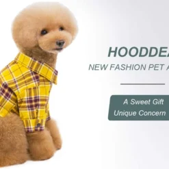HOODDEAL Dog Shirts Lovely Cozy Striped Plaid Cotton Pet Clothes Breathable Strechy Christmas Costumes For Puppy Cat (L, Yellow) 13 HOODDEAL Dog Shirts Lovely Cozy Striped Plaid Cotton Pet Clothes Breathable Strechy Christmas Costumes For Puppy Cat (L, Yellow) -Xmas Mart Sales 61nYaEY9K3L. AC SL1500