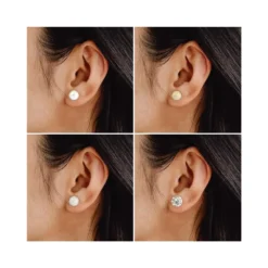20 Pairs Stud Earrings Crystal Pearl Earring Set Ear Stud Jewelry For Girls Women Men Silver And Gold For Christmas Gifts -Xmas Mart Sales 61ojB9NCb6L. SS1000