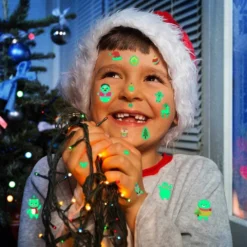 10 Sheets Christmas Temporary Tattoos For Childrens Tattoos,Kids Tattoos,Christmas Makeup Stickers For Children Party Waterproof Fake 3D Tattoos For Children's Gifts Xmas Holiday Party Favors (Xmas Luminous) -Xmas Mart Sales 61oo5tFYC0L. SL1001