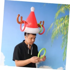 INOOMP 2pcs Inflatable Antler Hat Ferrule Toy Ring Toss Toy Xmas Fun Outdoor Games Plastic Playes Inflatable Toys Outdoor Hats Christmas Decoration Antler Hat Toss Game Inflatable Rings -Xmas Mart Sales 61p0ZZ0sMGL. AC SL1282
