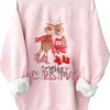 Pitauce 2023 Merry Christmas Sweatshirt For Women Girls Cute Xmas Graphic Plus Size Shirts Long Sleeve Crewneck Pullover Tops -Xmas Mart Sales 61p3HvpOiML. AC UL1500