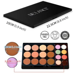 DE'LANCI True Complexion Contour Palette, La Catrina 20 Color Concealer Palette Professional, Natural Cream Contour Kit With Waterproof & Malleability Performance, Contouring Palette Cream For Christmas Makeup -Xmas Mart Sales 61p4aIl7nHL. SL1000