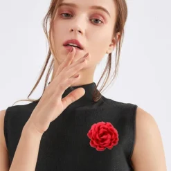 Dainty Peony Flower Brooches Pins Delicate Chiffon Rose Flower Brooch Classic For Wedding Party Dance Banquet For Women Ladies Elegant Lapel Pins Dress Suit Ceremony Clothes Accessories Jewelry Valentine's Day Christmas Gifts 95mm -Xmas Mart Sales 61pAsb2YTL. AC UL1000