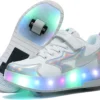 BFOEL Kids Roller Skates Light Up Shoes With Double Wheel Shoes LED USB Charging Roller Sneakers For Girls Boys Birthday Christmas Day Best Gift 2 BFOEL Kids Roller Skates Light Up Shoes With Double Wheel Shoes LED USB Charging Roller Sneakers For Girls Boys Birthday Christmas Day Best Gift -Xmas Mart Sales 61pjsD3K83L. AC UL1500