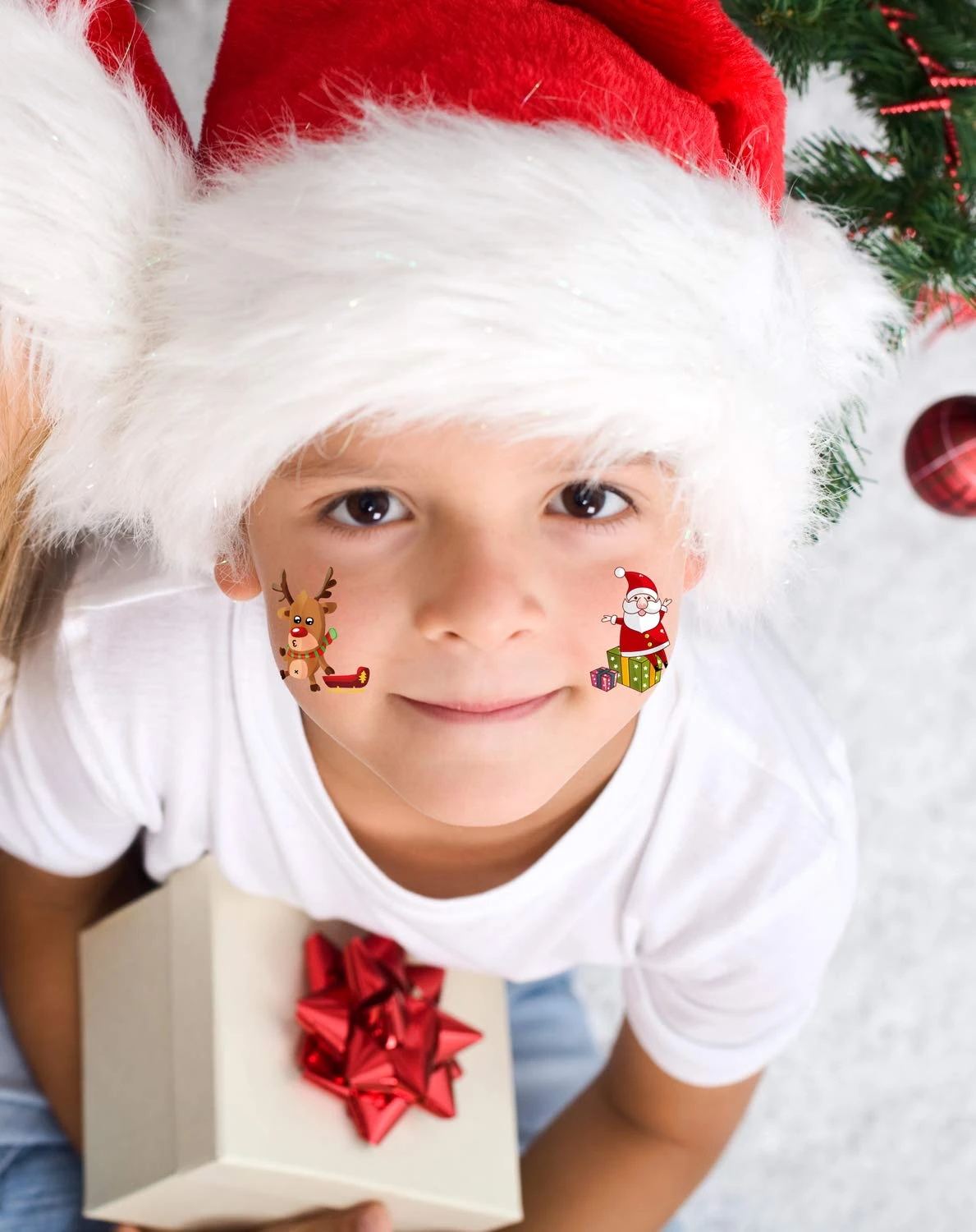 144 PCS Assorted Christmas Temporary Tattoos, Waterproof Body Face Stickers Birthday Stocking Stuffed Xmas Gifts Party Favors For Adults Kids, 72 Patterns 7 144 PCS Assorted Christmas Temporary Tattoos, Waterproof Body Face Stickers Birthday Stocking Stuffed Xmas Gifts Party Favors For Adults Kids, 72 Patterns - Image 5