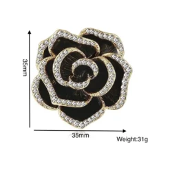 FOAUME Enamel Flower Brooch Women's Camellia Pearl Brooch Elegant Petal Brooch Wedding Party Brooch Gift, Fashion Accessories, Christmas Gift Flower Brooch And Pin -Xmas Mart Sales 61sm16ru5OL. AC SR10001000