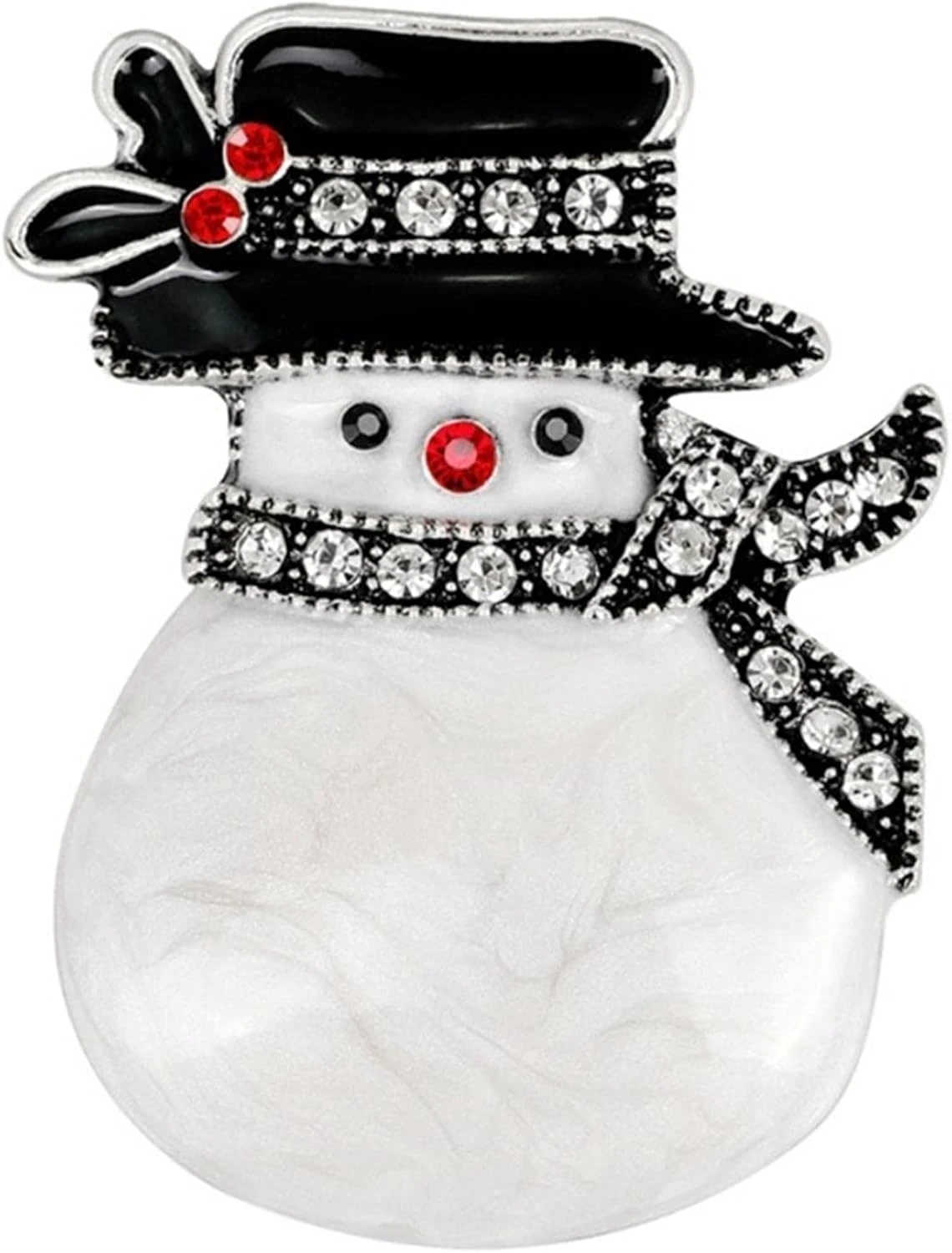 GENERIC TraveT Winter Christmas Snowman Crystal Brooch Pin Rhinestone Snowman Lapel Pin For Clothes Bags 3 GENERIC TraveT Winter Christmas Snowman Crystal Brooch Pin Rhinestone Snowman Lapel Pin For Clothes Bags