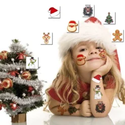 CHARLENT 148 PCS Christmas Temporary Tattoos For Kids - Xmas Individual Tattoos For Kids Christmas Party Favors, Stocking Stuffer, Christmas Eve Gift -Xmas Mart Sales 61t6hfItpJL. SL1100