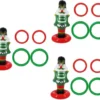 NOLITOY Inflatables 3pcs Ring Toy Inflatable Toys Outdoor Toys Outdoor Play Toys For Kids Christmas Kids Ring Toss Xmas Tree Ring Toss Game PVC Inflatable Toss Toy Cartoon Set