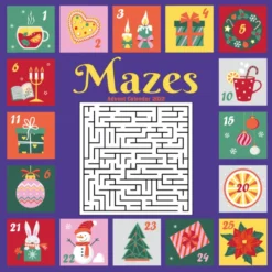 Advent Calendar Mazes 2022: Large Print Maze Puzzle Book For Adults & Kids | Christmas Maze Puzzles Gift Ideas For Women And Men | Merry Christmas ... Holiday Activity Book For The Whole Family Paperback – Large Print, December 1, 2022