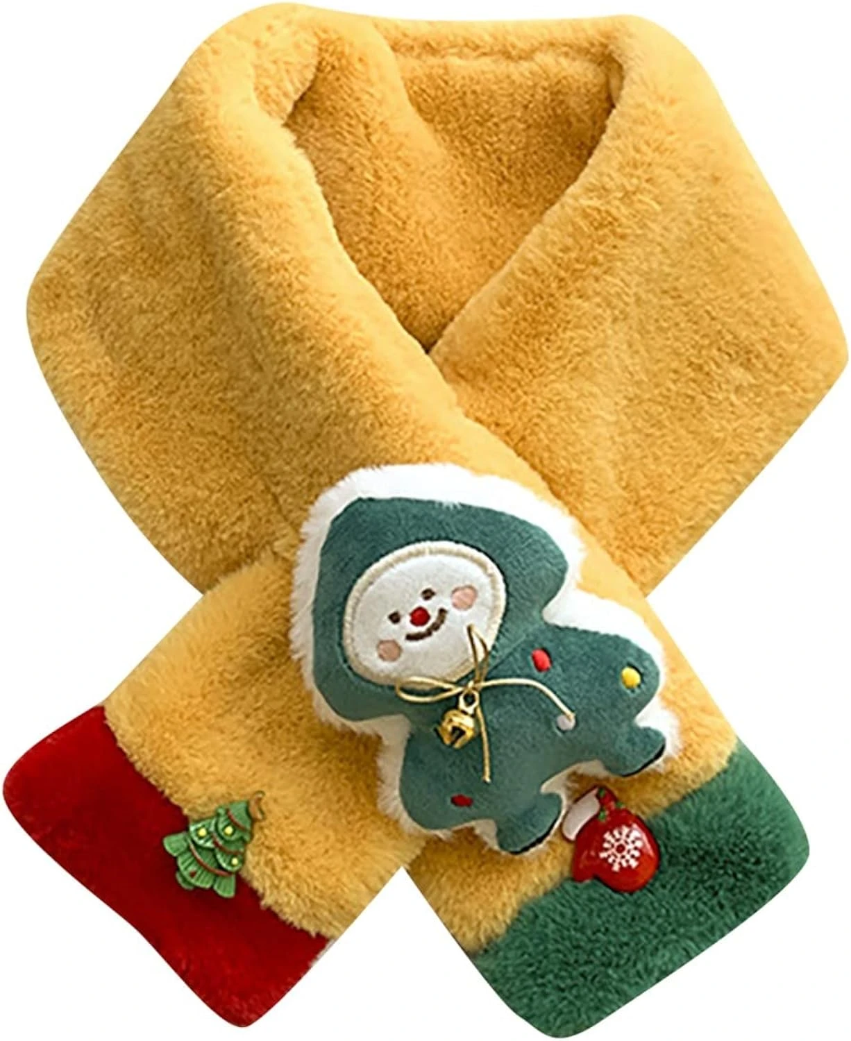 FOUTTUE Winter Christmas Plush Shawl Scarf Christmas Ornaments For Children Kids Cowl 3 FOUTTUE Winter Christmas Plush Shawl Scarf Christmas Ornaments For Children Kids Cowl
