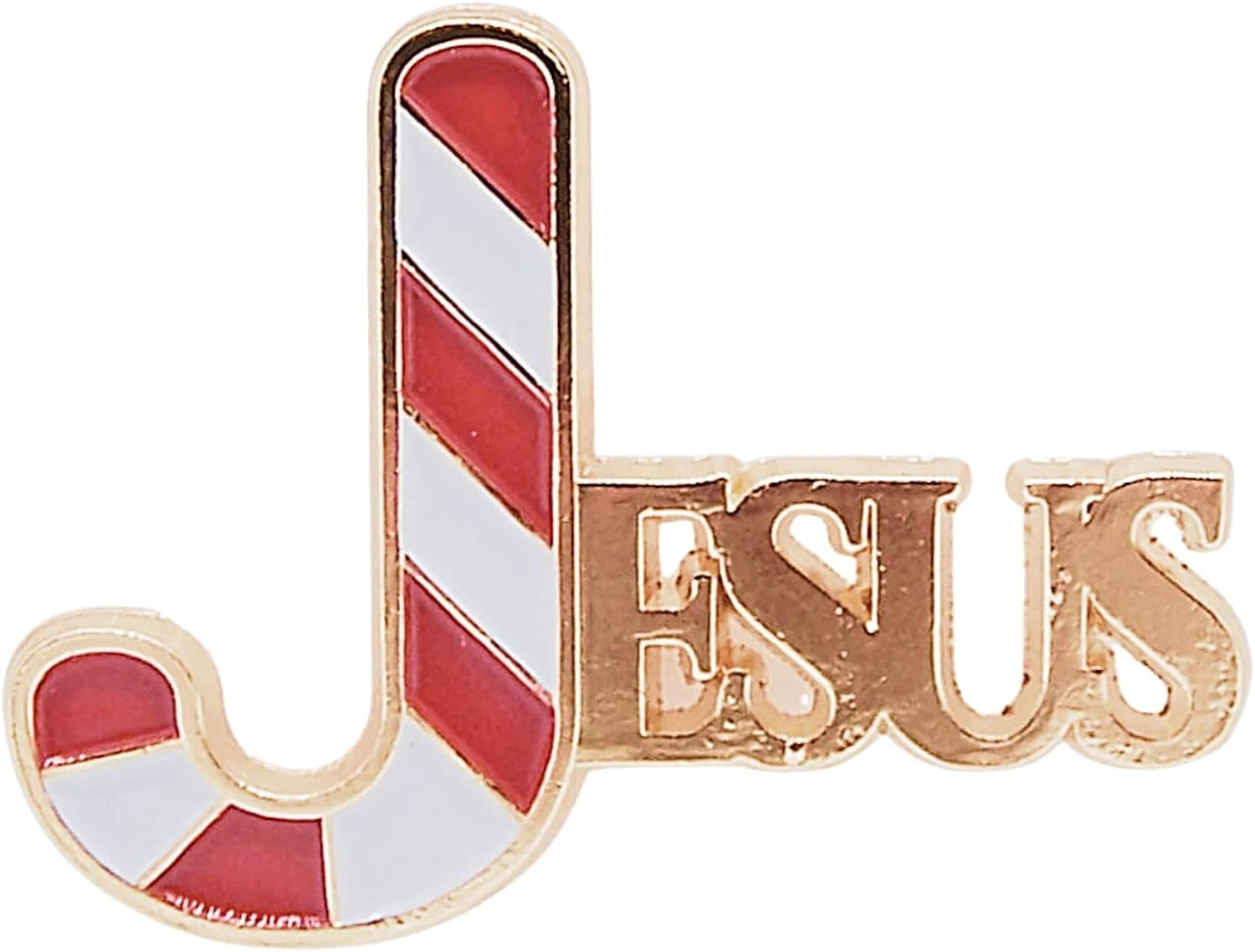 Jesus Candy Cane Lapel Pins, Set Of 3, Religious Christmas Gift, Festive Holiday Accessory, 1.5 Inches 5 Jesus Candy Cane Lapel Pins, Set Of 3, Religious Christmas Gift, Festive Holiday Accessory, 1.5 Inches - Image 3