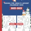 Sudoku For Adults Advent Calendar 2022: Logic Puzzle Book With 126 From Sudoku And Solutions, Puzzle Book Easy, Christmas Gifts Idea For Adults, Paperback – Large Print, December 3, 2022