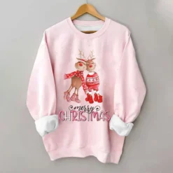 Pitauce 2023 Merry Christmas Sweatshirt For Women Girls Cute Xmas Graphic Plus Size Shirts Long Sleeve Crewneck Pullover Tops 9 Pitauce 2023 Merry Christmas Sweatshirt For Women Girls Cute Xmas Graphic Plus Size Shirts Long Sleeve Crewneck Pullover Tops -Xmas Mart Sales 61vwoN6NUBL. AC UL1500