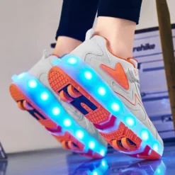 CEIEOE Kids Roller Shoes 4 Wheels 16 LED Model Colorful Girls Boys Roller Skates Sneaker Can Charge For Beginner More Balanced Party Birthday Christmas Best Gift 19 CEIEOE Kids Roller Shoes 4 Wheels 16 LED Model Colorful Girls Boys Roller Skates Sneaker Can Charge For Beginner More Balanced Party Birthday Christmas Best Gift -Xmas Mart Sales 61wiayxd8WL. AC UL1001