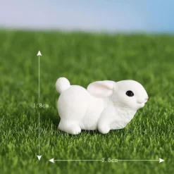 BLAPNK 10pcs Mini Rabbit Animal Figures Toy Easter Egg Cake Toppers, Miniature Rabbit Figurines Fairy Garden Moss Landscape DIY Terrarium Crafts Ornament, Cake Decoration Christmas Birthday Gift -Xmas Mart Sales 61x1 LfQ05L. AC SL1001