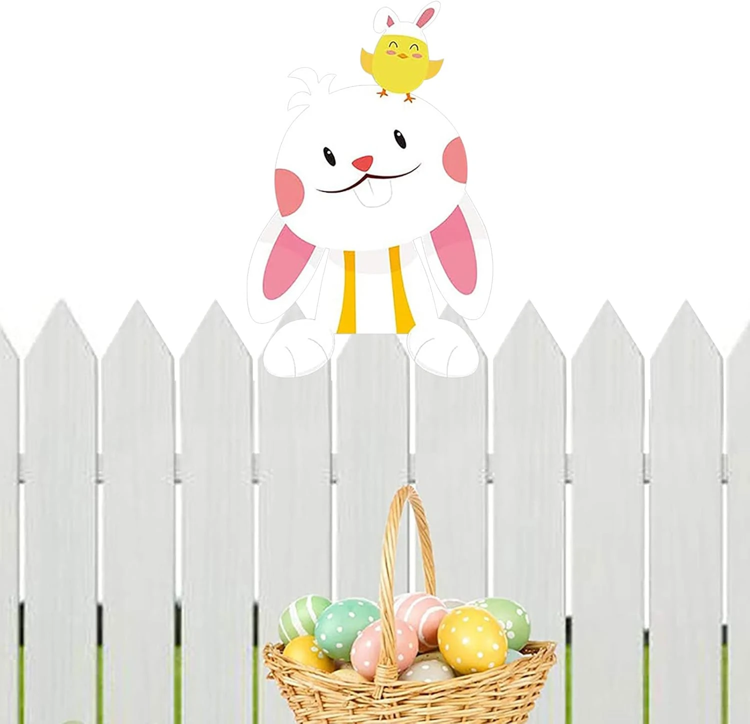 Decorations Fence At Festive Outdoor Fence Easter Occasions Animal The Home Decor And Teal Christmas Decorations (as Shown, One Size) 5 Decorations Fence At Festive Outdoor Fence Easter Occasions Animal The Home Decor And Teal Christmas Decorations (as Shown, One Size) - Image 3