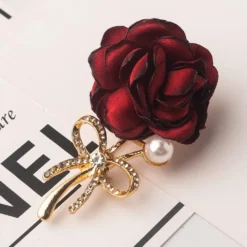Samiyack Rose Flower Brooch Pins – Pink Red Handmade Fabric Floral Flower Brooches For Wedding Banquet Christmas Party Valentine’s Day Gift For Women Men Bridal Wife Mom -Xmas Mart Sales 61y7QBQaS3L. AC UL1005